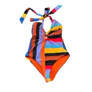 MARA HOFFMAN One Piece Color Block Bathing Suit in Sx XS